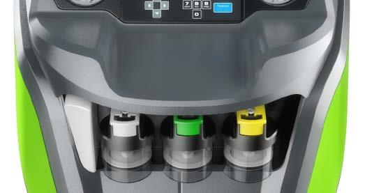 Предимствата на новите ACS-и накратко 6. Независима система за бутилките за масло, подходяща за електрически и хибридни автомобили (PAG и POE) 6 Бутилки с клапан (Опционален комплект) 7.