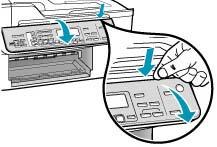 5. Задръжте вложката за контролния панел. Не връщайте вложката за контролния панел с HP All-in-One. Внимание Заменящият HP All-in-One може да не бъде комплектован с вложка за контролния панел.