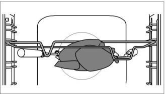 ГОЛЯМ ГРИЛ, ГРИЛ Когато печете храна с големия грил, ще се включат горният нагревател и нагревателят на грила, монтирани в горната част на фурната.