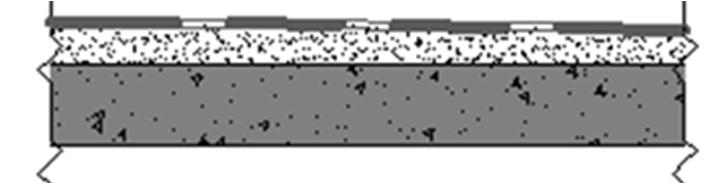 4 Строителни и топлофизични характеристики на покрив В по-голямата си част покривът е плосък без въздушен слой стоманобетонова плоча с хидроизолационни покрития над последния жилищен етаж.