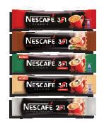 х 2 g 5015100092 7,49 лв. NescafÉ Cappuccino вид грамаж арт. номер цена NESCAFÉ in1 Classic 17,50 g 5015140060 9,99 лв. NESCAFÉ in1 Brown sugar 17,00 g 501510002 9,99 лв.