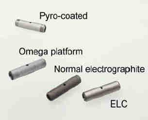 Consumables - Graphite Cuvette - Type can be critical Graphite Cuvettes: Normal Electrographite Volatile elements such as Pb, and Cd in simple