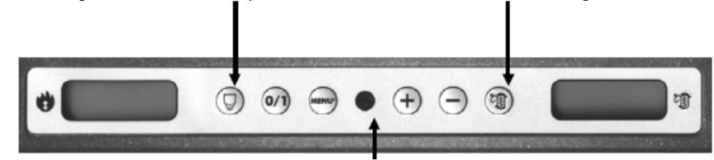 ИНСТРУКЦИИ ЗА УПОТРЕБА Панел за настройка Натиснете, за да включите и изключите (задръжте бутона за 2 секун) и за да излезете от менюто по време на програмиране За достъп до менюто по време на