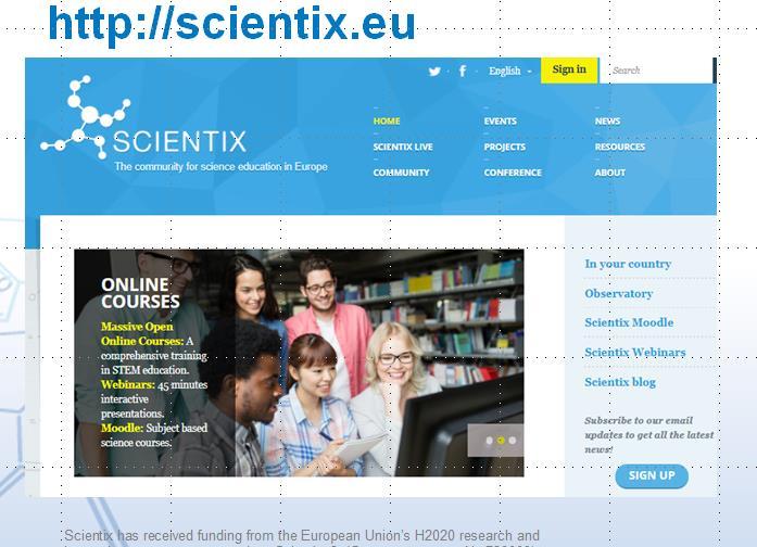 ИМИ е контактна точка за България по европейския проект SCIENTIX Scientix съдържа най-бързо разрастващото се