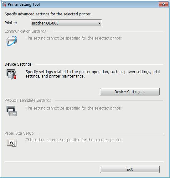 Промяна на настройките на принтера за етикети Използване на Printer Setting Tool за Windows 4 1 Свържете към компютъра принтера, който искате да конфигурирате.