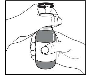 Начин на приготвяне на нова бутилка с лекарство за употреба за първи път: Преди да приемете първата доза, бутилката трябва да се разклати енергично, тъй като продължителното съхранение на частиците
