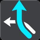 Търси Изберете този бутон, за да търсите адрес или обект (POI), след това планирайте маршрут до това местоположение. Текущ маршрут Изберете този бутон, за да изчистите или промените планиран маршрут.