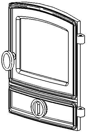 РЕЗЕРВНИ ЧАСТИ НА ПЕЧКАТА Трябва да използвате резервни части само на Hunter stoves СТАНДАРТНА ВРАТА Райбер (HCR06/047) Дръжка на вратата (HCR06/059) Контрол първичен въздух (HCR06/028) Стъкло