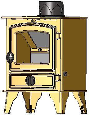 Инструкция за работа с печката Не използвайте тази печка в общ комин с други устройства Не оставяйте печката с отворена врата по време на горене Аерозолни спрейове Не използвайте НИКАКВИ аерозолни
