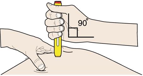 Стъпка 3: Инжектирайте Ж. Дръжте опънатата или захваната кожна гънка.