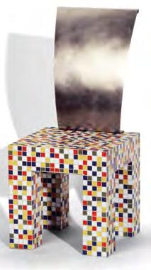 5 6 7 1. Изложбата на Алдо Чибич Естетика на виталността по време на тазгодишния мебелен салон в Милано.