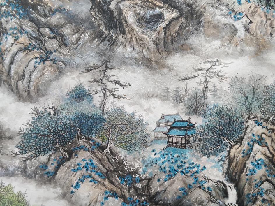 Наскоро в институт Конфуций в София беше представена Ваша авторска изложба с пейзажна живопис. Експозицията ни отведе в мистичния свят на Шангри Ла.