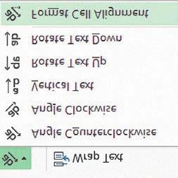 Външния вид на данните шрифт, вид на шрифта, размер, стил и цвят, форматирайте с бутоните от панела Font на менюто Home (фиг.