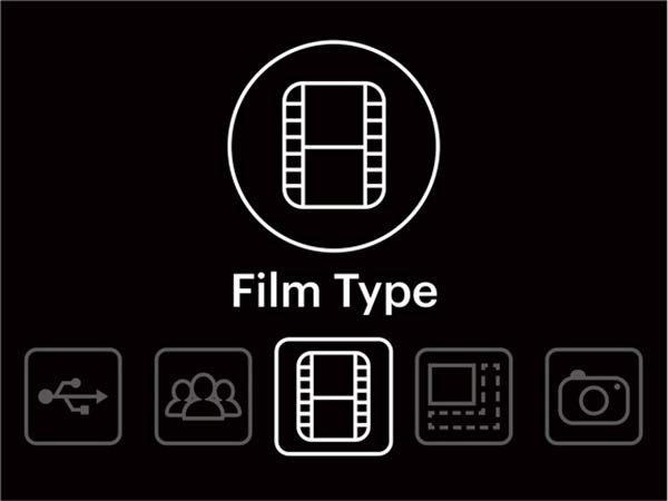 инсталирана карта с памет, 4. Ако изображението не се показва правилно, може да се наложи да изберете правилния тип филм. a.