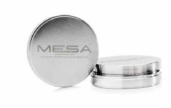 остатъци. Метални дискове от MESA, Италия Кобалт-хромови дискове с отлични фрезовъчни качества и при сухо, и при водно рязане.