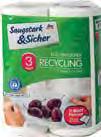 Saugstark&Sicher Кухненски ролки, рециклирани, 3-пластови, 114 къса, 2 бр.