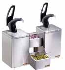 DUAL CONDIMENT SYSTEM Item Color Dimensions H x W x D (2) PUMP BOX SYSTEMS (EITHER P800 OR P800BK) AND (1) STEPPED TRAY B702INL P826 Metal Finish without pumps: 11" x 20 1 8 " x 12" (279 x 511 x 05