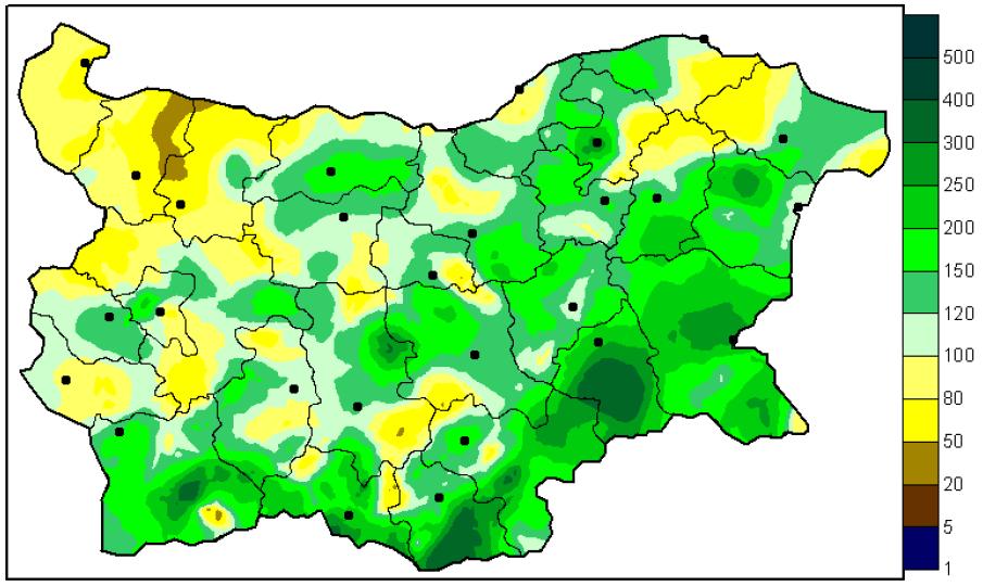 Климатични промени в България Промяна в