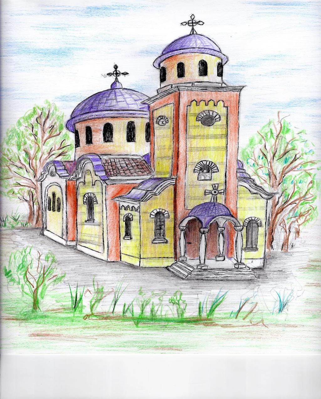 - Стела Петрова, 12 години от гр. Мездра, рисунка на тема Църква Св.вмчк.