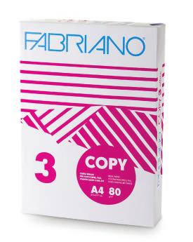 Копирна хартия Copy 3 Произведена от Fedrigoni SpA, Тегло 80 g/m 2. Непрозрачност 92%. Белота CIE 147. Дебелина 103 микрона. Универсална копирна хартия.
