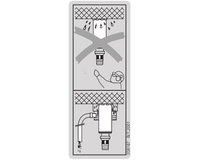 Долу: При пробиване на отвори на таванна височина със стойка за пробиване не е разрешено вакуумно закрепване.