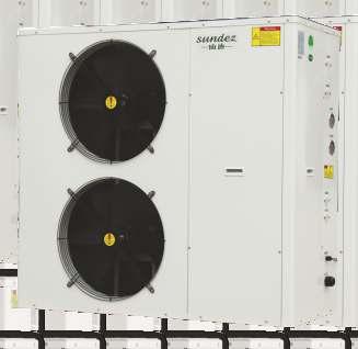 SDAWWR термопомпа въздухвода Многофункционалната термопомпа "въздухвода" от серията Sundez WR е предназначена да работи в режим на охлаждане, отопление и производство на битова гореща вода (БГВ).