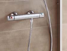 монтаж 31,5 Термостатичен смесител за душ за стенен монтаж 31,5 Вграден термостатичен