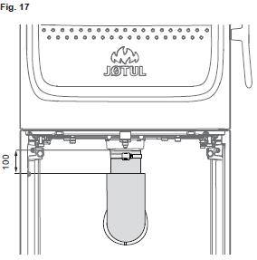 2.Свържете съединението за външен въздух (А) с адаптера с двата болта(в), стегнете с гайките (С). Подаване на въздух през основата През заден отвор 3.