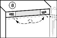 u Изтеглете покритието Fig. 8 (10) напред и нагоре. u Свалете покритието Fig. 8 (11). Fig. 5 u Избутайте капачката над скобата на демпфера Fig. 5 (4) в посока на уреда, напред.