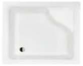 - - IGOR square shower tray deep, with seat 80 x 80
