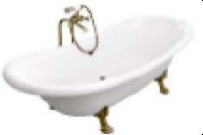 - - AMELIA bathtub white feet OTYLIA bathtub