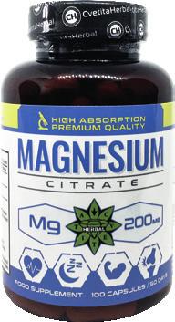 Разгледайте и други наши препоръчани продукти: HIGH BSOPION PMIUM QULIY MGNSIUM C I Mg MG z Zz Полезен за нервната система и сърдечната дейност Подпомага мускулатурата и костната система 45.