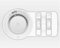 118 Осветление Завъртете ключа за светлините: AUTO = автоматичен контрол на светлините: Предните фарове се включват и изключват автоматично в зависимост от външните светлинни условия.