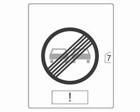 172 Шофиране и обслужване Пътните знаци, които могат да бъдат разпознати са: Ограничителни знаци и знаци за забранено изпреварване ограничение на скоростта изпреварването забранено край на