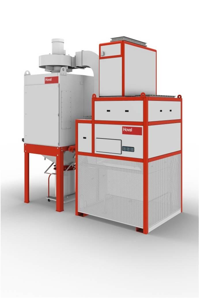 Оползотворяване на топлината от производството ProcessLine - Децентрализирана компактна система за филтриране на въздуха, подаване на пресен въздух,