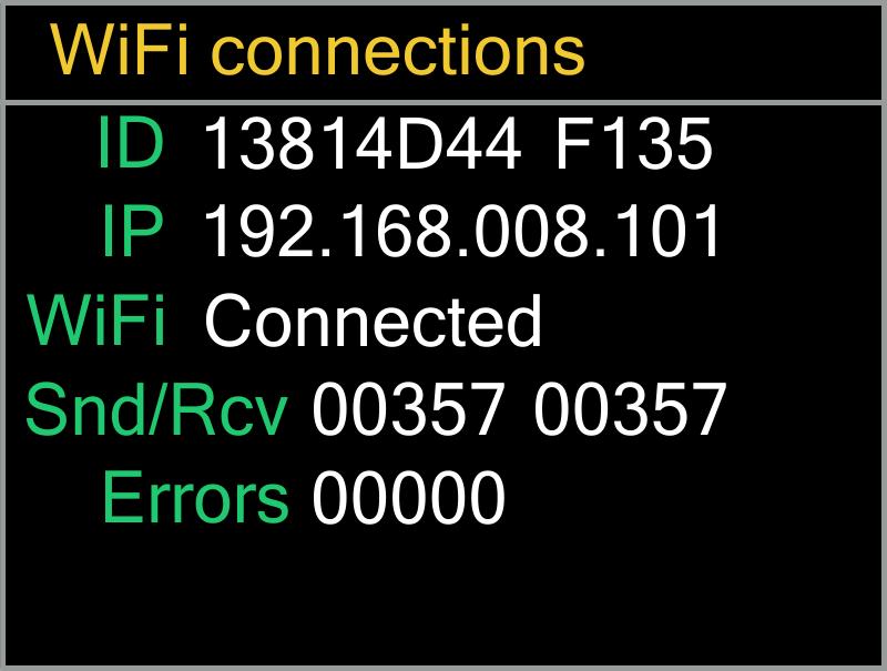 WiFi свързаност - Състояние на връзката към Интернет.