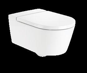 Комплект тоалетна Inspira Round + вградено казанче Duplo + седалка и капак, забавено падане Окачена