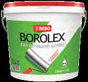 Боролекс Бял акрилатен латекс Произвежда се съгласно БДС EN 13300 За вътрешно боядисване на циментови, варо-циментови, гипсови мазилки и шпакловки, бетонови повърхности, гипсокартон, газобетон,