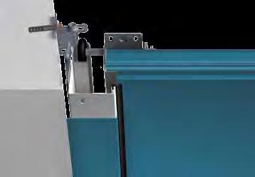 125 мм страничен ограничител Облицовка на касата в цвета на вратата Hörmann доставя страничните каси стандартно с повърхност Woodgrain в бяло.