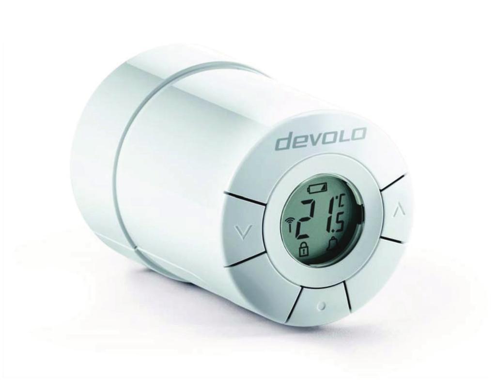 Радиаторен термостат за домашен контрол Радиаторът се контролира по електронен начин, например, чрез Централния блок за домашен контрол (вижте раздела devolo Домашен контрол на страница 3) или ръчно