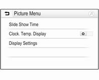124 Външни устройства Време на последователно показване Изберете Slide Show Time (Час на слайдшоу) за извеждане на списък на възможните последователности за време.