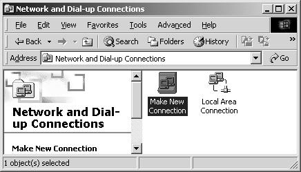 1ва стъпка: Инсталиране на връзка в Dial-Up Network Изпълнете Start... Settings... Network an Dial-up Connections в контролната лента.