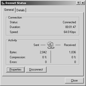 66 Интернет достъп с Dial-Up Network (под Windows XP) Сега интернет връзката ще се осъществи. Стартирайте Интернет браузъра (напр. Internet Explorer или Navigator/ Communicator от Netscape).