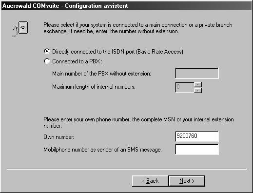COMpact 2206 USB, COMpact 4410 USB или COMfort 2000: Активирайте Connected to a PBX.