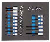 1/4"+1/2" Асортимент глухи ключове в CT-модул 985 1250 550 30 308 148,6 1x тип XL, В = 67 мм, TS CT2-D19-D20, 81 части Ш