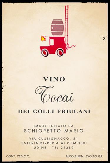 Марио Скиопето Емблемата на белите вина от Фриули Марио Скиопето се ражда в семейството на Анджела и Джорджо Скиопето през 1930 г.