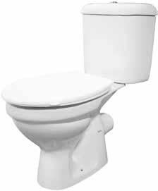 тоалетно казанче 3/ 5 литра със странично водоподаване, тоалетна седалка от