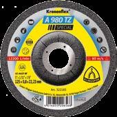 Kronenflex дискове за рязане 0,8-1,0 мм за ръчни машини NOX A 980 TZ SPECAL Клас SPECAL Приложения: Твърдост EEEEEED Неръждаема стомана EEEEEDD Експлоатация EEEEEED Стомана Цветни метали Предимства: