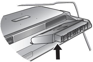 1. Тонколони 2. Конектор за захранващия кабел 3. Line in конектор 4. HDMI конектор 5. DVI-D конектор 6. D-Sub конектор 7. USB порт 8. Ключалка 9.