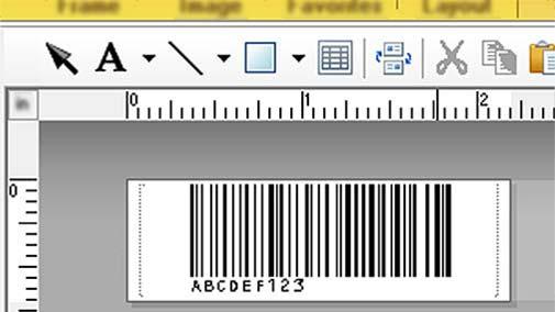 Печат на етикети чрез P-touch Template Печат на разширен шаблон 6 Свалете шаблон и сканирайте баркод, за да отпечатате копие или да вмъкнете сканираните данни в изглеждащ по друг начин етикет.